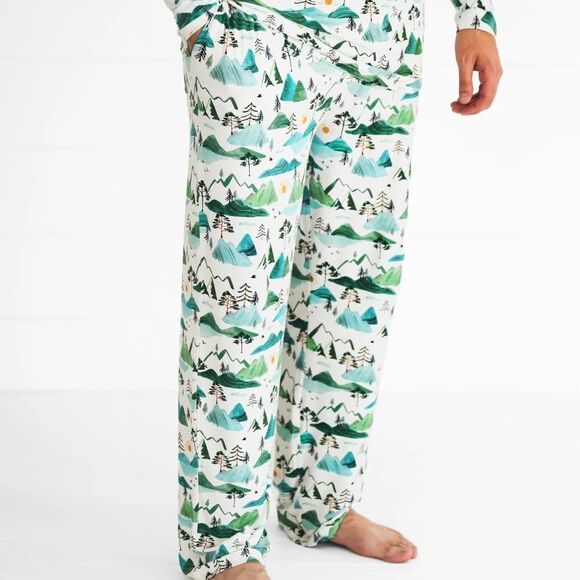 Little Sleepies Bamboo Mountain Mist Men's Pajama Pants - LIMITED EDITION - Picture 1 of 10